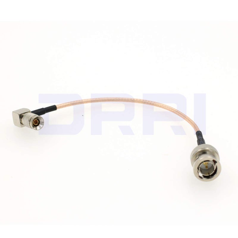 DRRI 75 ohm RG179 HD SDI Coaxial Cable DIN 1.0/2.3 to BNC Male for Blackmagic Video Assist/SSD Shuttle/BMD Devices (15CM) - Image 1